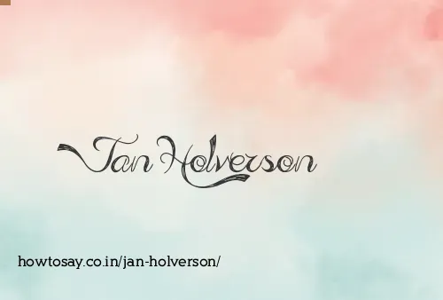 Jan Holverson