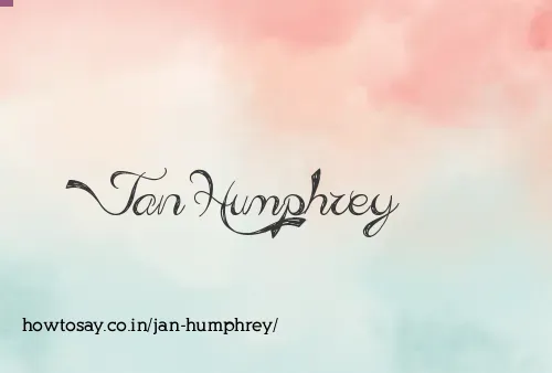 Jan Humphrey
