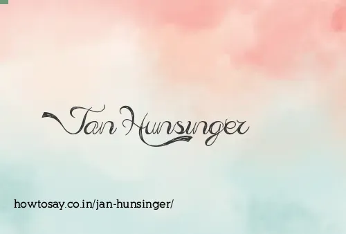 Jan Hunsinger