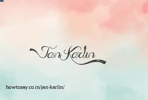 Jan Karlin