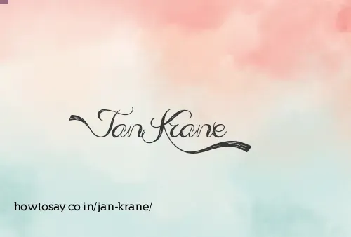 Jan Krane
