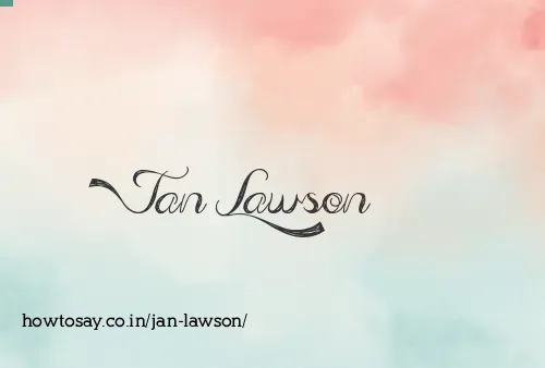 Jan Lawson