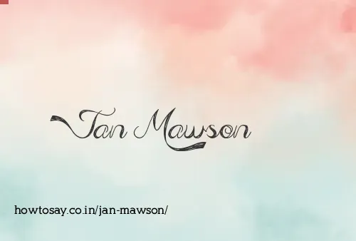 Jan Mawson