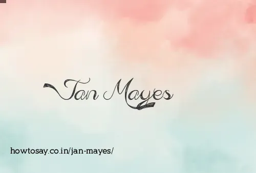 Jan Mayes