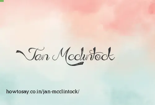 Jan Mcclintock