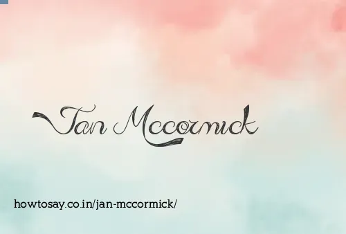 Jan Mccormick