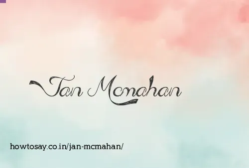 Jan Mcmahan