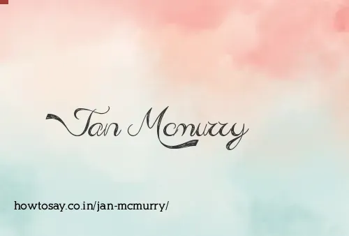 Jan Mcmurry