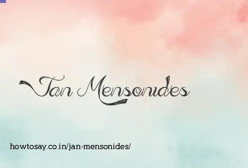 Jan Mensonides