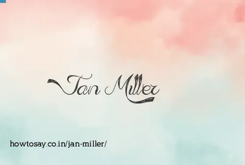 Jan Miller