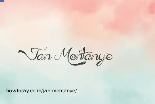 Jan Montanye
