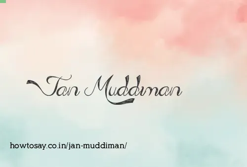 Jan Muddiman