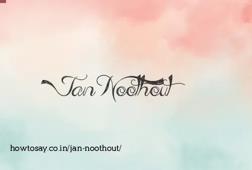 Jan Noothout