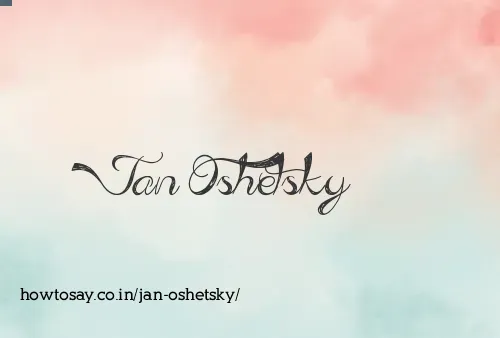 Jan Oshetsky