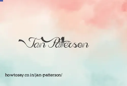 Jan Patterson