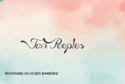 Jan Peeples