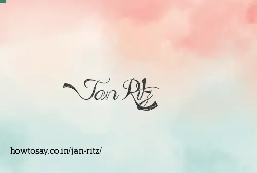 Jan Ritz