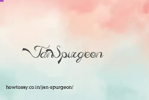 Jan Spurgeon