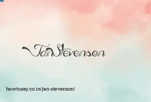 Jan Stevenson