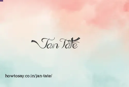 Jan Tate