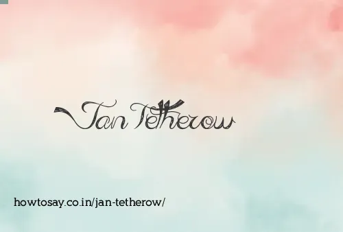 Jan Tetherow