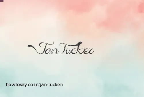 Jan Tucker