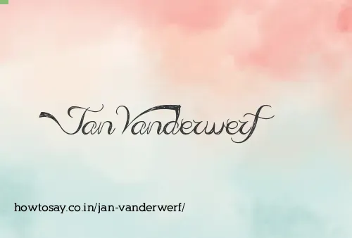 Jan Vanderwerf