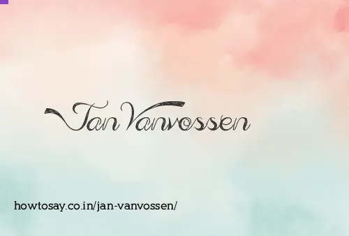 Jan Vanvossen