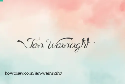 Jan Wainright