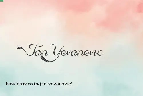 Jan Yovanovic