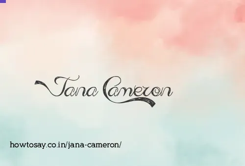 Jana Cameron