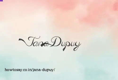 Jana Dupuy