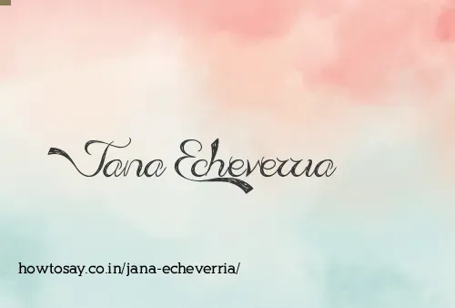 Jana Echeverria