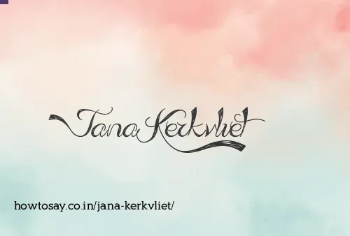 Jana Kerkvliet