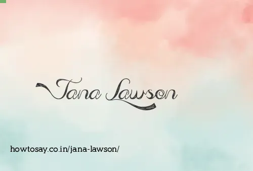 Jana Lawson
