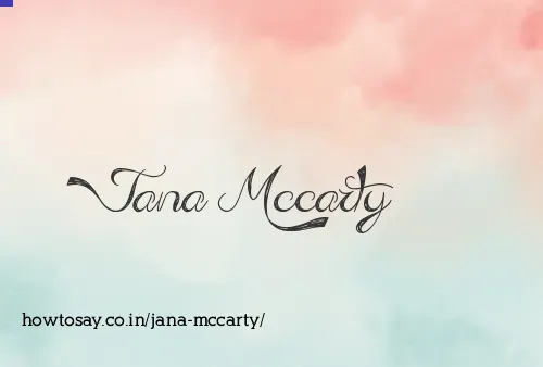 Jana Mccarty