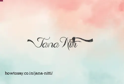 Jana Nitti