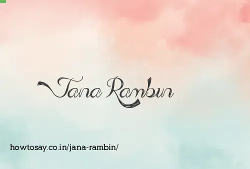 Jana Rambin