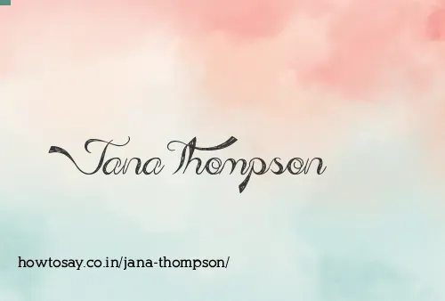 Jana Thompson