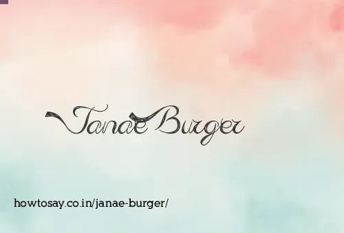 Janae Burger
