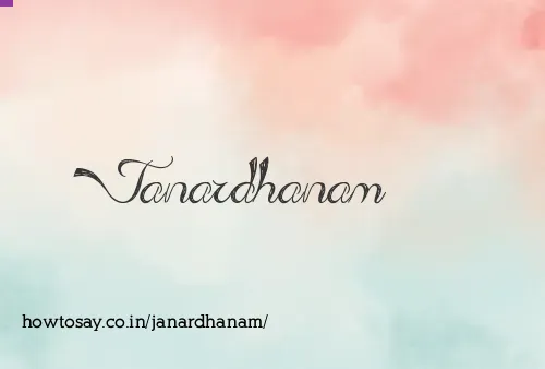 Janardhanam