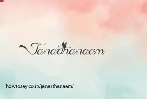 Janarthanaam