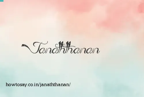 Janaththanan