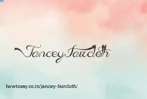 Jancey Faircloth