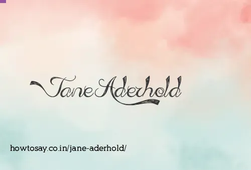 Jane Aderhold