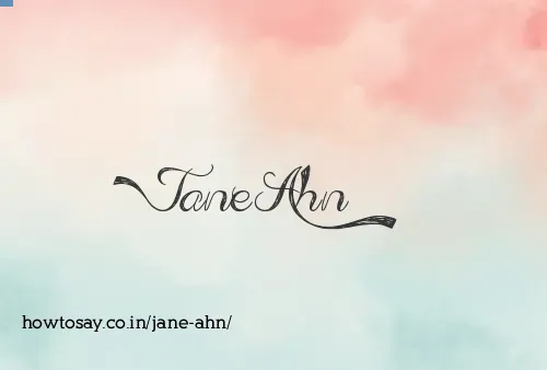 Jane Ahn