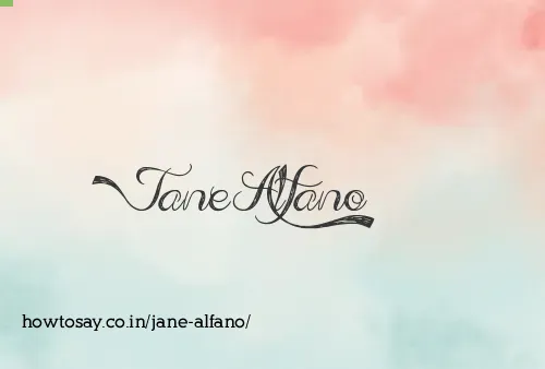 Jane Alfano