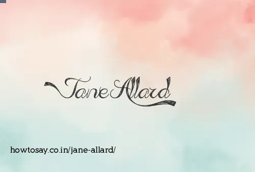 Jane Allard