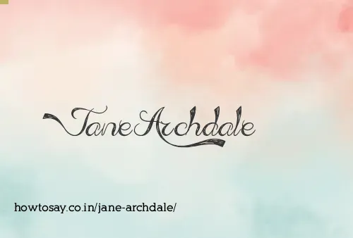 Jane Archdale