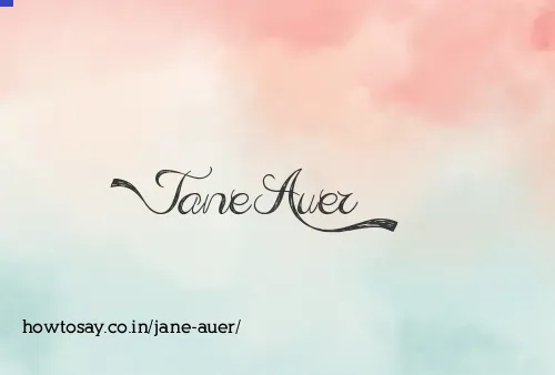 Jane Auer